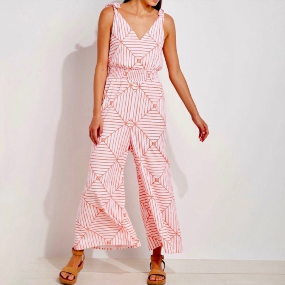Vineyard Vines Canopy Geo Jumpsuit New - Picture 1 of 16